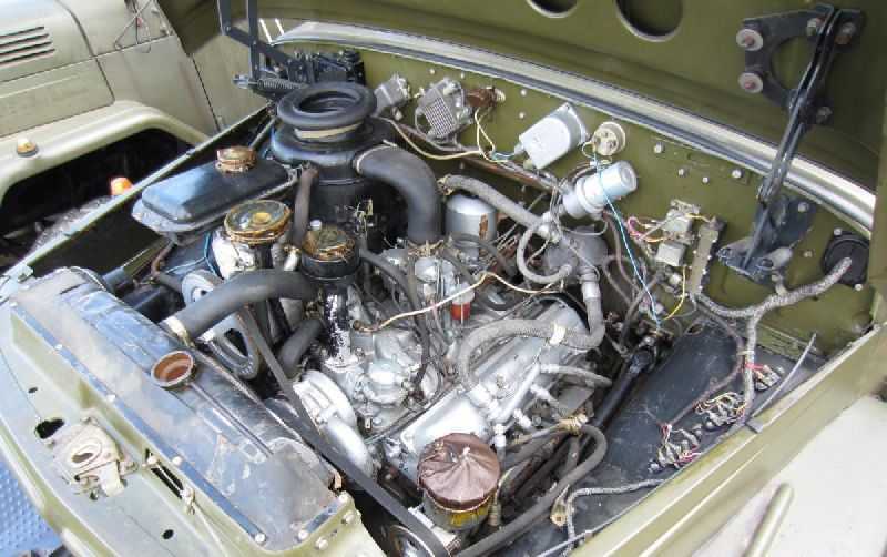 Двигатель ЗИЛ-130 с системой охлаждения