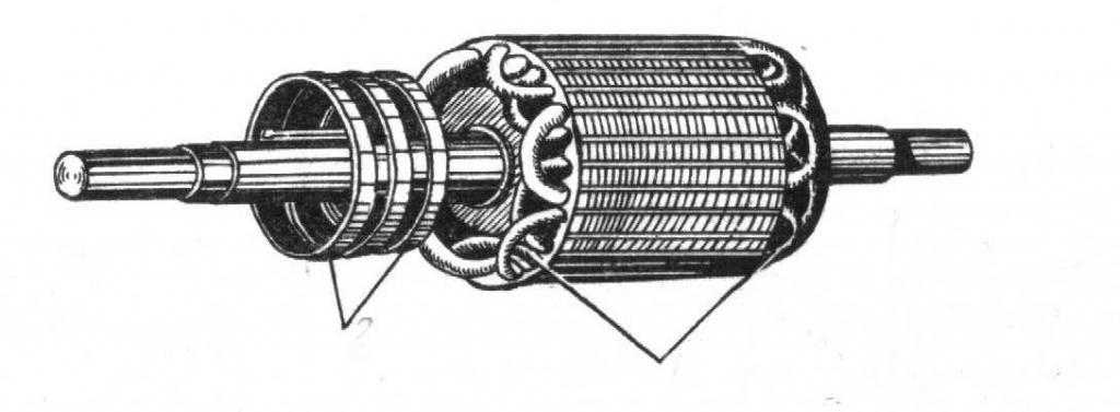 Технический рисунок фазного ротора