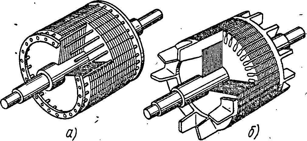 Технический рисунок короткозамкнутого ротора