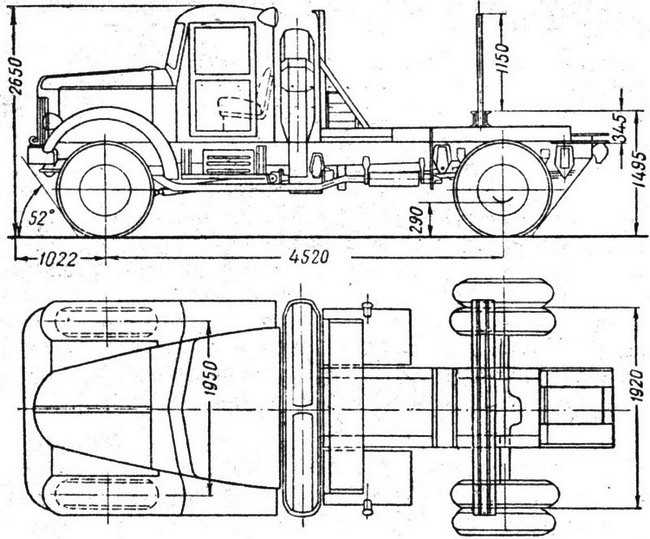 Схема авто МАЗ-501